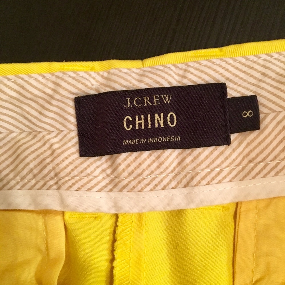 J. Crew Yellow Shorts
